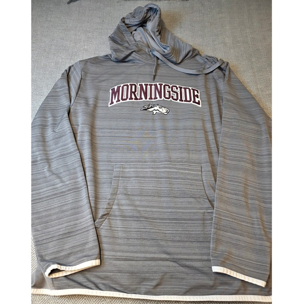 Signature Sportswear Morningside University Mustangs Grey Hoodie XL Performance